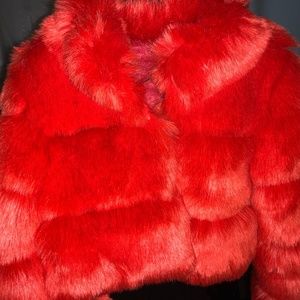 Red/Orange Fur Coat